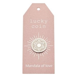 Coin-"lucky coin"-stainless steel-mandala of love