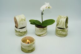 Lille tom krukke - Marble-Look