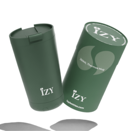  Green 350ML thermos bottle with IZY logo