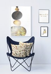 5603 Cushion beige / red - 39X39