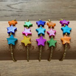 Luna-Leena kids bracelet stars multicolored - handmade in Nepal
