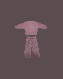 Knit Girls Set – Dusty Mauve