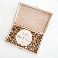 Kistje met zwangerschapsaankondiging cirkel ''Oom & Tante''