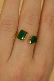 Helena - Pæreformet forlovelsesring vintage