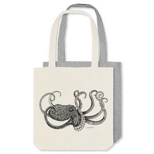 Jute zak - octopus