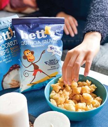 Quinoa Snacks Sea Salt, organic, Bett'r, 50g
