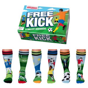 Men's Socks Free Kick Football Multipack Mismatched 39-46 Gift Box Gift Package