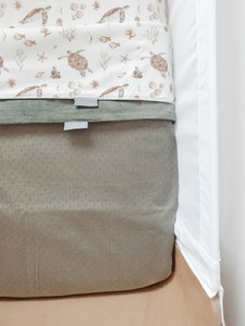 Ledikantdeken - Pointelle green