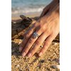 Bague breloques en acier inoxydable ajustable