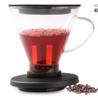 Teebereiter für Tassen mit Aufsetzmechanismus