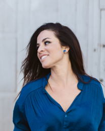 Pendientes Praga azul y amarillo