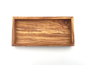 Rechthoekige plank L. 25 cm Tray Top in olijfhout