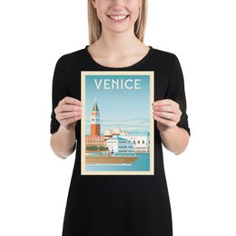 Vintage Venice Poster | Premium poster City Venice Italy