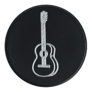 Magnet with silver guitar