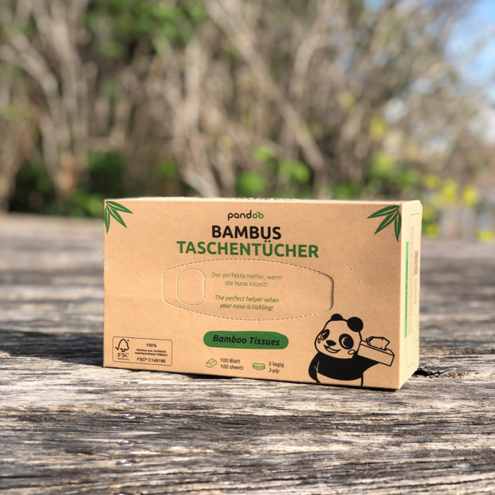 Handkerchiefs | 100 % bamboo | 3-layer | Plastic -free packaging (VPE: 24  pieces) Online Wholesale | Orderchamp