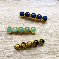 Estelle natural stone barrette