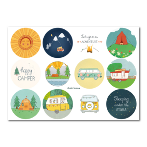Sticker sheet Camping