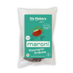 Maroni Knäcke snack rosemary - gluten -free organic snack based on chestnut base with rosemary