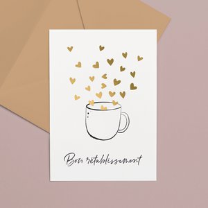 FR Kaart A6 Goudfolie | Get well soon