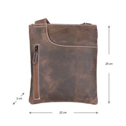 Leder Crossbody Bag - Umhängetasche in 3 verschiedenen Farben Leder