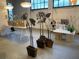 Poppy open up - Objeto de acero corten
