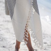Wellnesstuch: 14+1 "Gordion Towels" 1 Gratis! - Liegetuch aus 100% Baumwolle - sehr schöne, handgeknotete Fransen