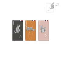 Assortment of 9 metal magnets - cats