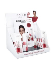 Tolure Hairplus® RED CORAL Display (9pcs+1 Sample) + 20 Folder