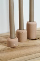 Sandstone candlesticks