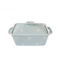 Pastel blue butter dish Isabelle Rose