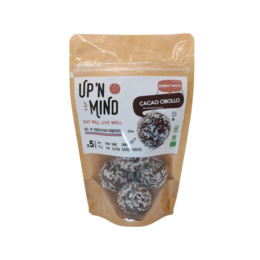 Raw cacao energy balls, pack of 5 pieces, made with superfood ingredients.
