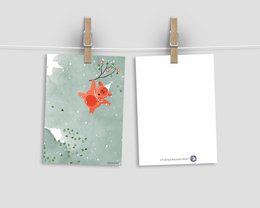Postkarte 'Partytier'