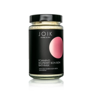 JOIK Foaming Raspberry Bon Bon Bath Milk 360gr. glazen pot