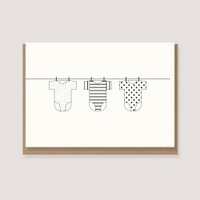Folded card with envelope - "Babybodies"