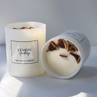 Lemon aromatherapy candle