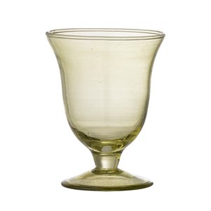 Florentiner Weinglas, grün, recyceltes Glas