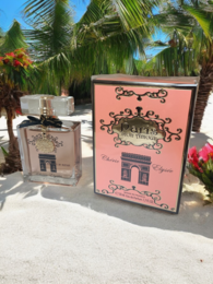 Chérie Elysée perfume, a 50 ml bottle with a floral, feminine scent. The packaging features a decorative design with the Eiffel Tower, a symbol of Paris.