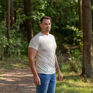 Herren Merino 160 Short Sleeve Crew Natural