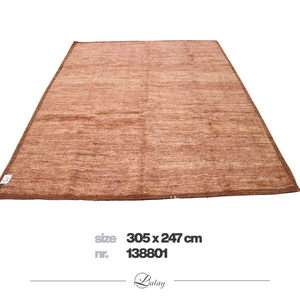 Lalay Wollen Vloerkleed Terracotta-Pink - Handgemaakt, Luxe & Duurzaam - 305 x 247 cm