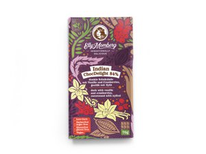 Indian ChocDelight 84% with vanilla and cranberries - Vegan chocolate, no added sugar and gluten-free