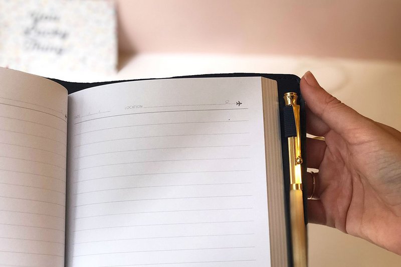 Cuaderno de Viaje Stitch Azul Marino