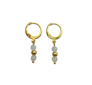 Ohrringe Mondsteine - Gold