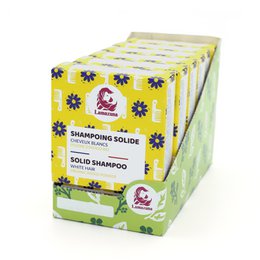 Solid shampoo for white hair - Organic indigo powder - White & Bright