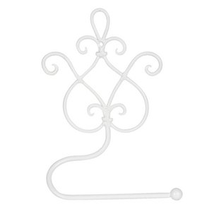 WC Rol Houder 17x7x22 cm Wit IJzer Toiletrolhouder