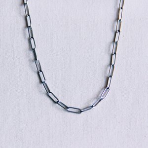 Stainless Steel D-chain necklace - silver