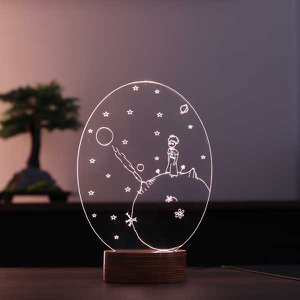 The Little Prince Led Table Lamp | Wood