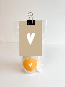 Gift bag bath salt - heart camel