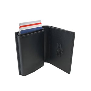Frank1967 Leren Pasjeshouder – Luxe Heren Portemonnee – Dun & Elegant - Zwart