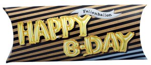 Folienballon komplettes Wort "Happy B-Day"