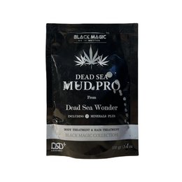 Black Dead Sea mud body lotion, 100 grams, with natural ingredients for skin care.
